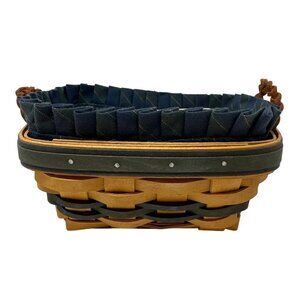 Longaberger Basket 2000 Renewal Collectors Club Combo Handwoven Made In USA
